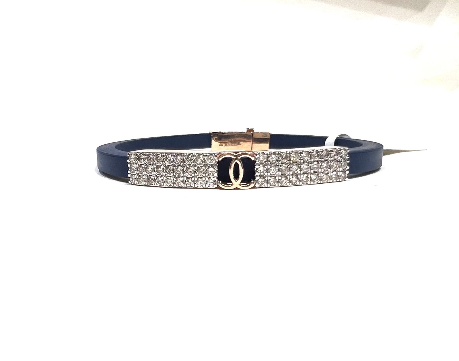 Shine Bright with a 14kt Natural Diamond Fabric Bracelet | Handmade Luxury for Every Occasion - Image 2
