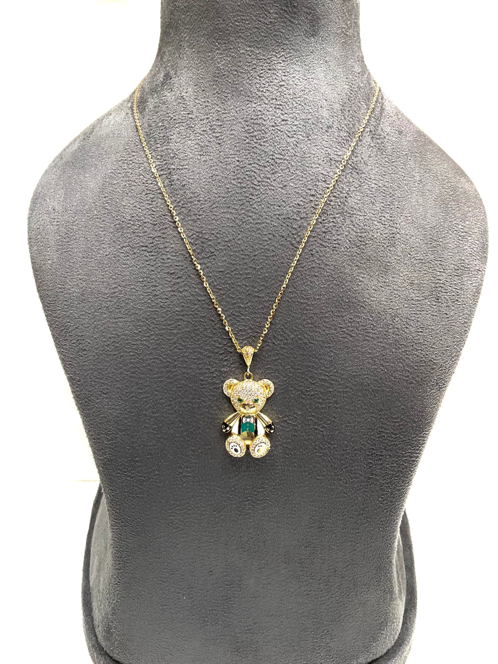 Sparkle and Charm with our 18kt Hallmark Teddy Bear Pendant Chain - Limited Time Offer! - Image 3