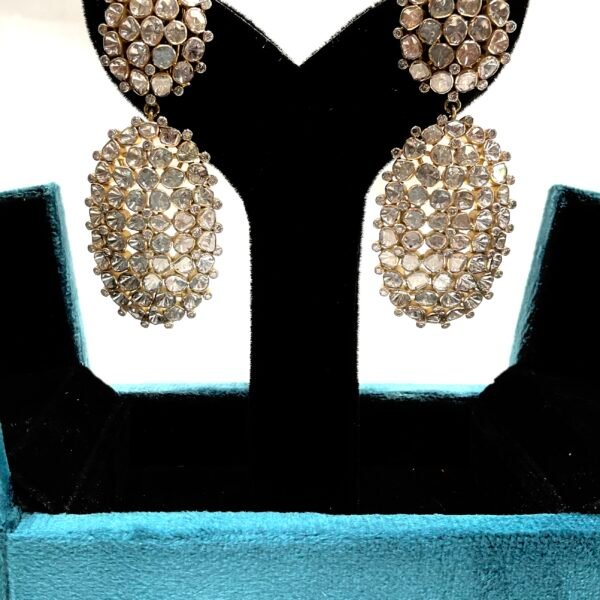 Sparkle and Shine with Our 14kt Polki Earrings - Limited Time Offer!