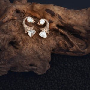 18kt Polki Diamond Studs