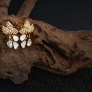 14kt Polki Diamond Studs