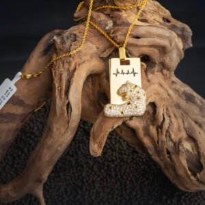 14kt Diamond Pendant with 18kt Gold chain